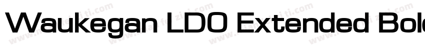 Waukegan LDO Extended Bold字体转换